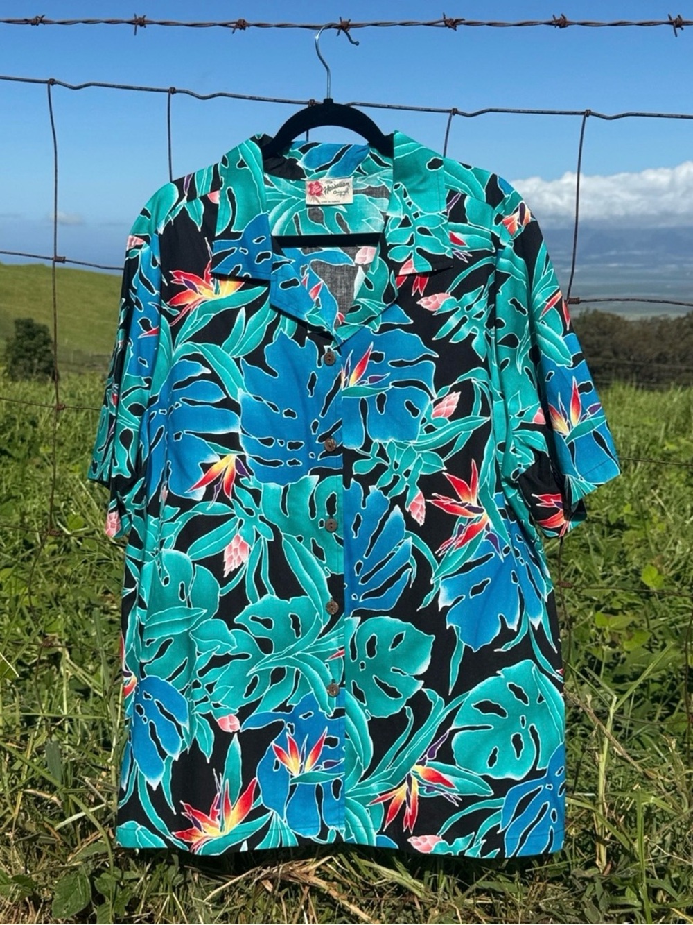 Vintage 90s Hilo Hattie Hawaii Women’s Tropical Aloha Button Down Shirt